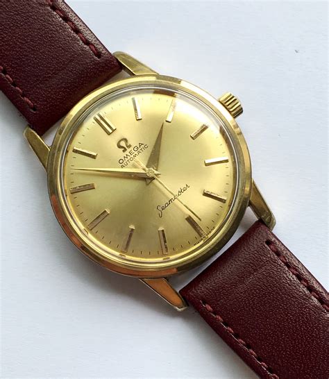 omega seamaster vintage gold|omega seamaster vintage price.